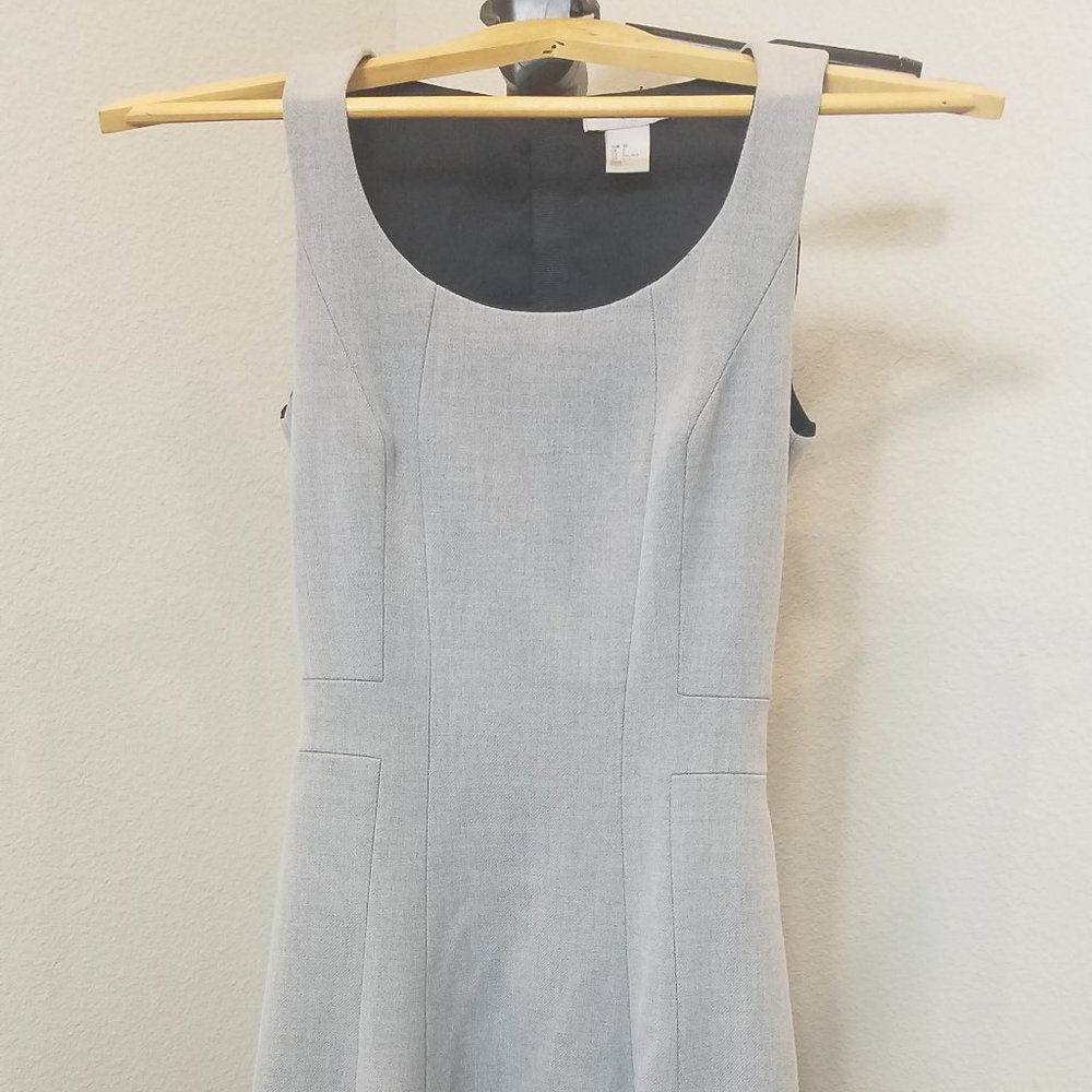 Fitted Gray A line dress